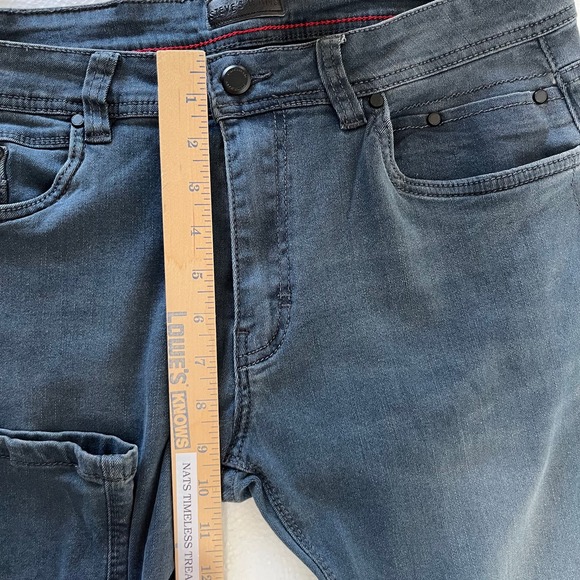 Steves Jeans Mens Pants 32x30 Blue-Gray Denim Straight Fit Casual Everyday - Picture 8 of 10